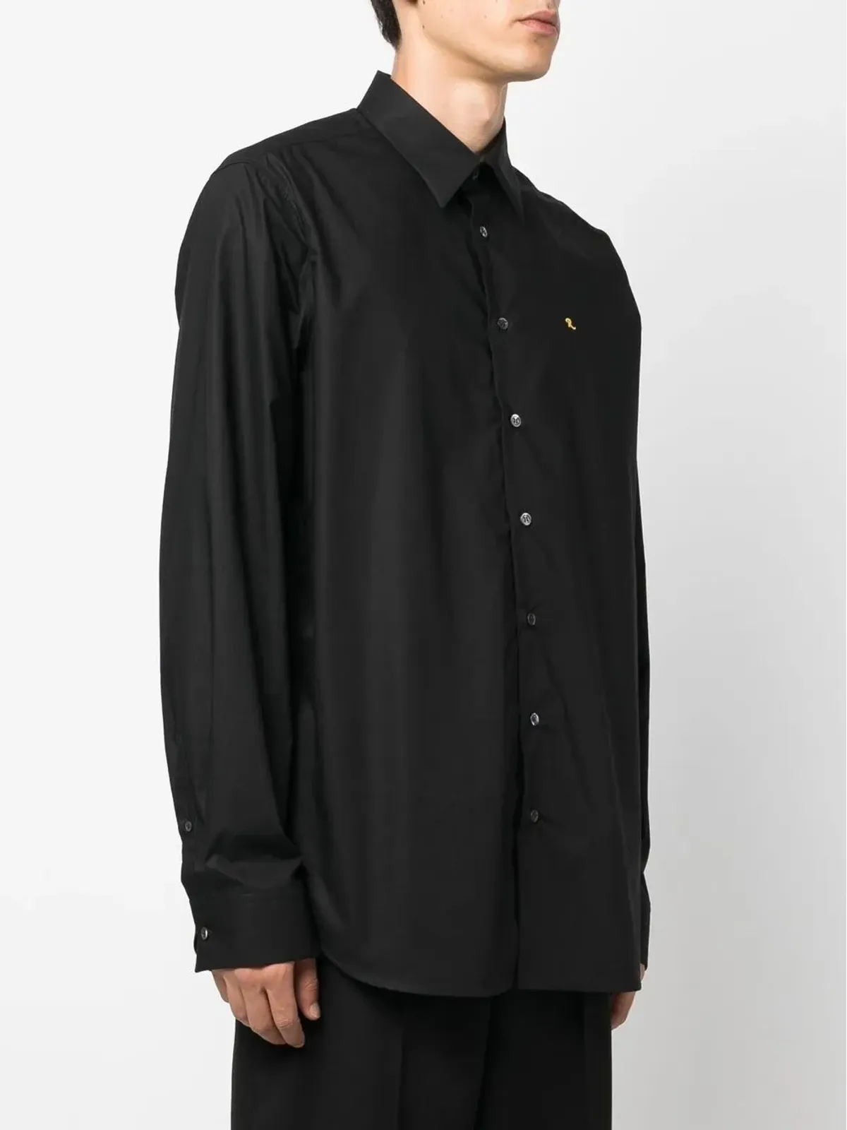 Raf Simons ロゴ刺繍入り長袖シャツ - 画像4