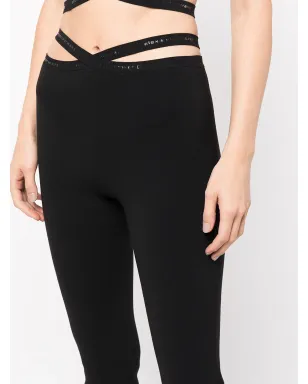 Alexander Wang クロスストラップ ロゴトリム レギンス - サムネイル5