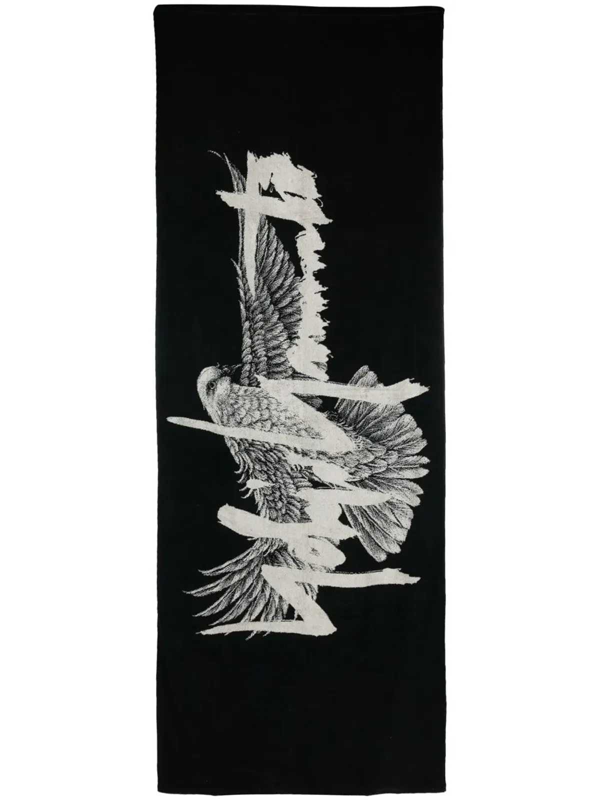 Yohji Yamamoto ロゴプリントタオル - 画像3