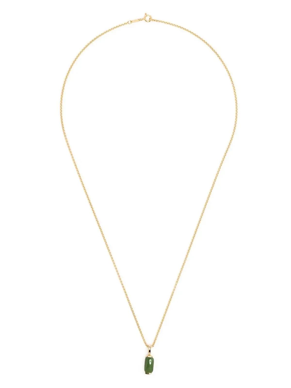 Fernando Jorge 18kt yellow gold jade pendant necklace - 画像3