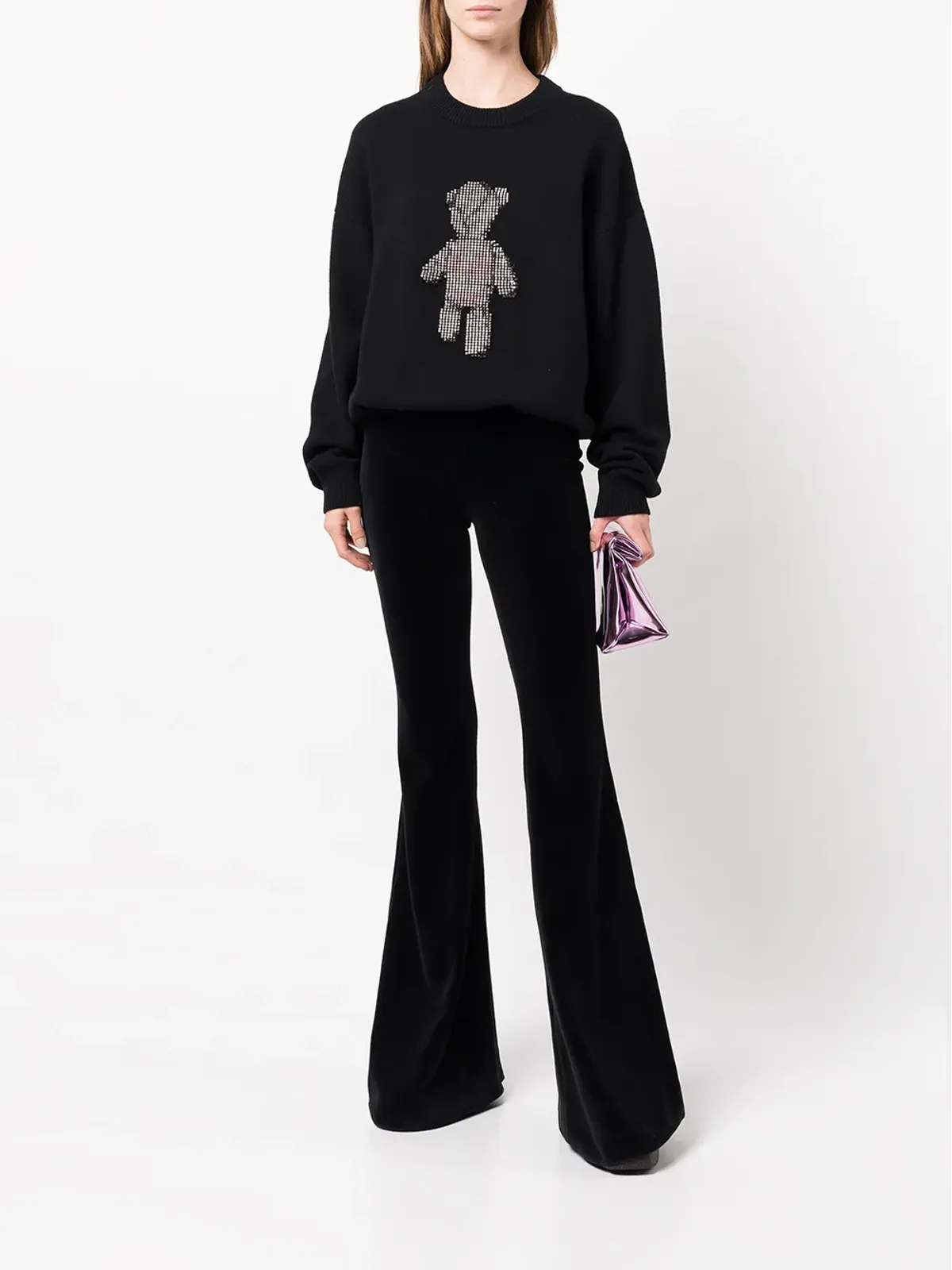 Alexander Wang Beiress クリスタル装飾ウールジャンパー - 画像2