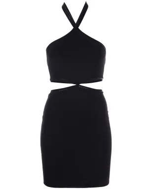 Alexander Wang ホルターネック カットアウト ミニドレス - ブラック - サムネイル1