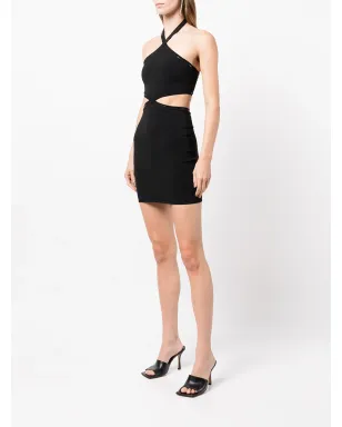 Alexander Wang ホルターネック カットアウト ミニドレス - ブラック - サムネイル3