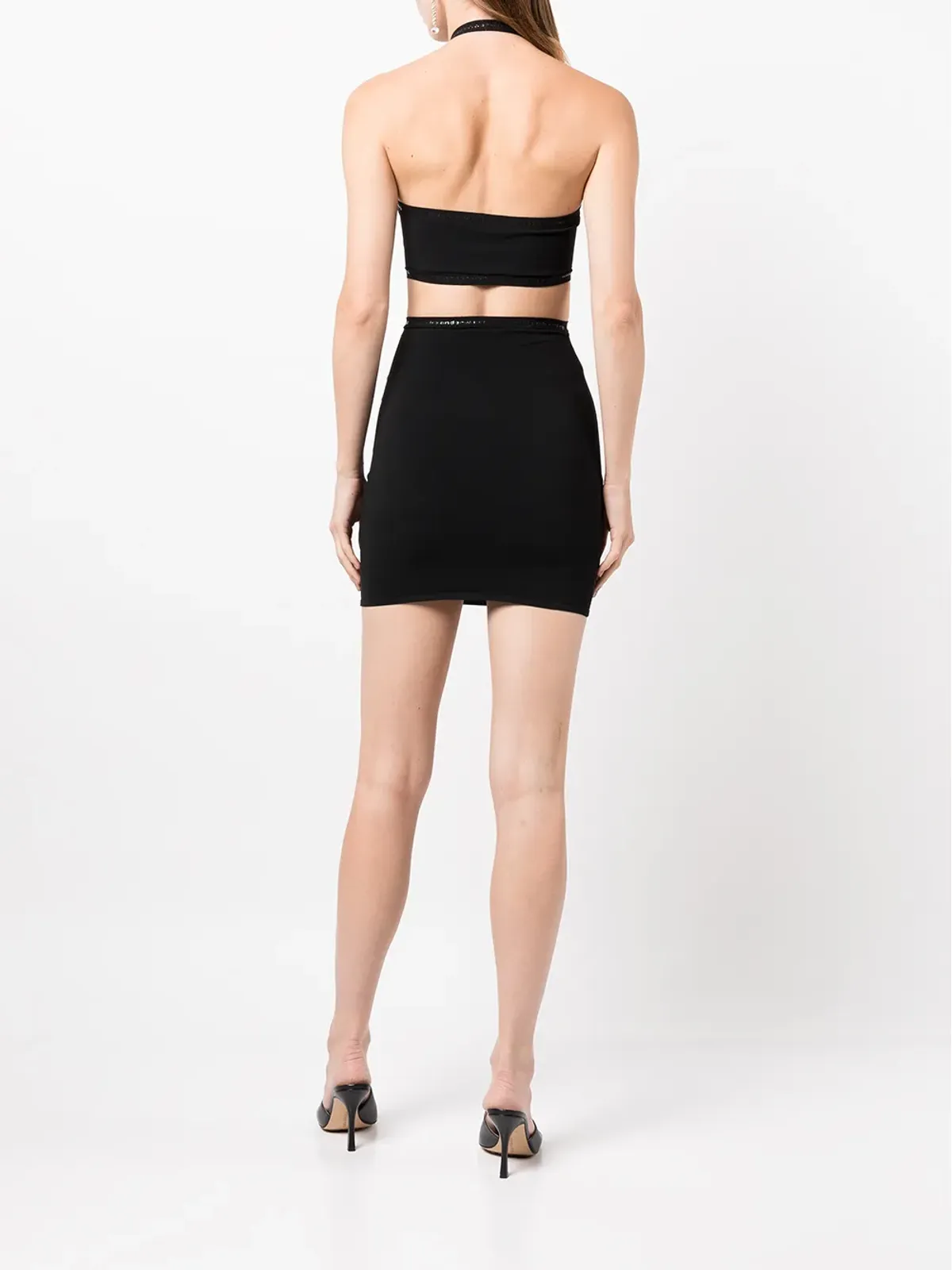 Alexander Wang ホルターネック カットアウト ミニドレス - ブラック - 画像4