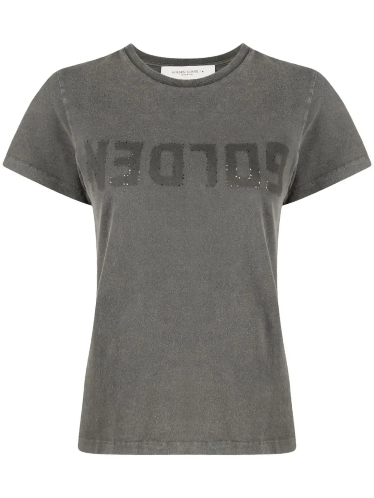 Golden Goose ロゴプリント コットン Tシャツ - グレー - 画像1