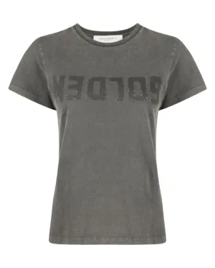 Golden Goose ロゴプリント コットン Tシャツ - グレー - サムネイル1