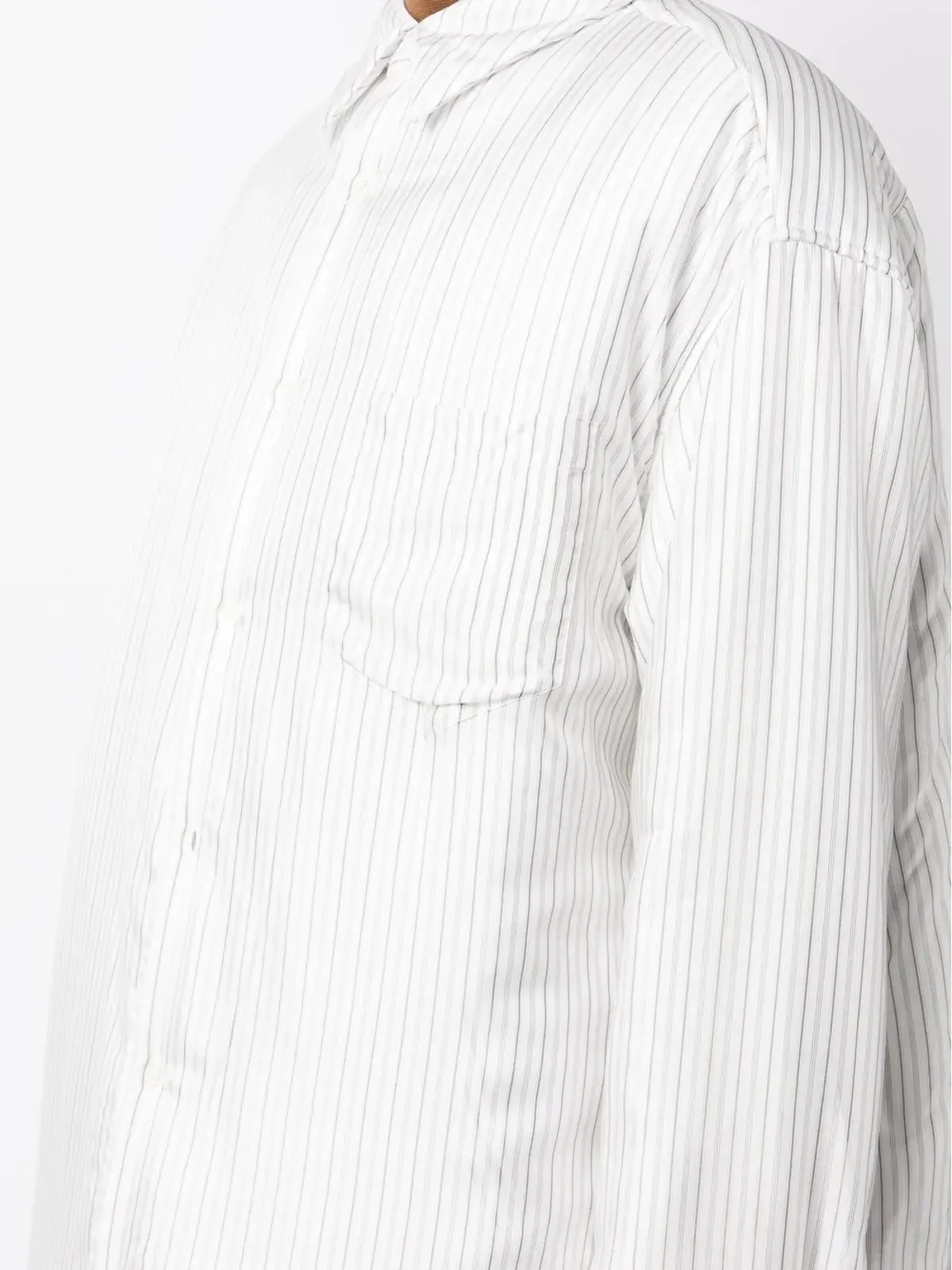 Maison Margiela ストライプ入りパディドシャツ - 画像5