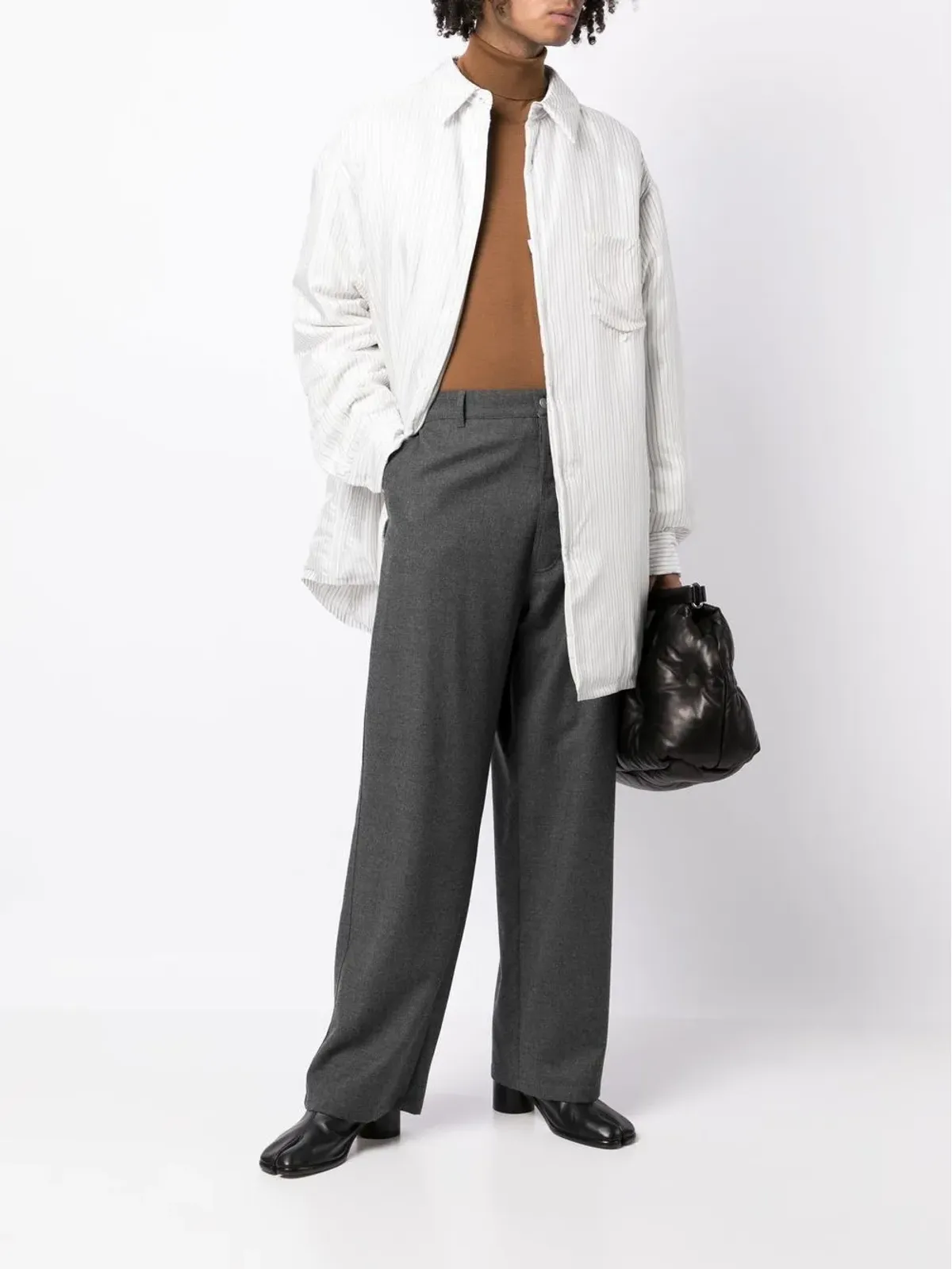 Maison Margiela ストライプ入りパディドシャツ - 画像2