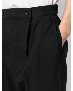 Comme des Garçons Homme Plus ルーズフィットプリーツディテールパンツ - ブラック - サムネイル5
