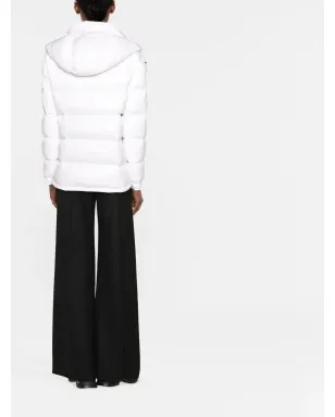 Moncler マイアー キルテッド フード付きジャケット - ホワイト - サムネイル3