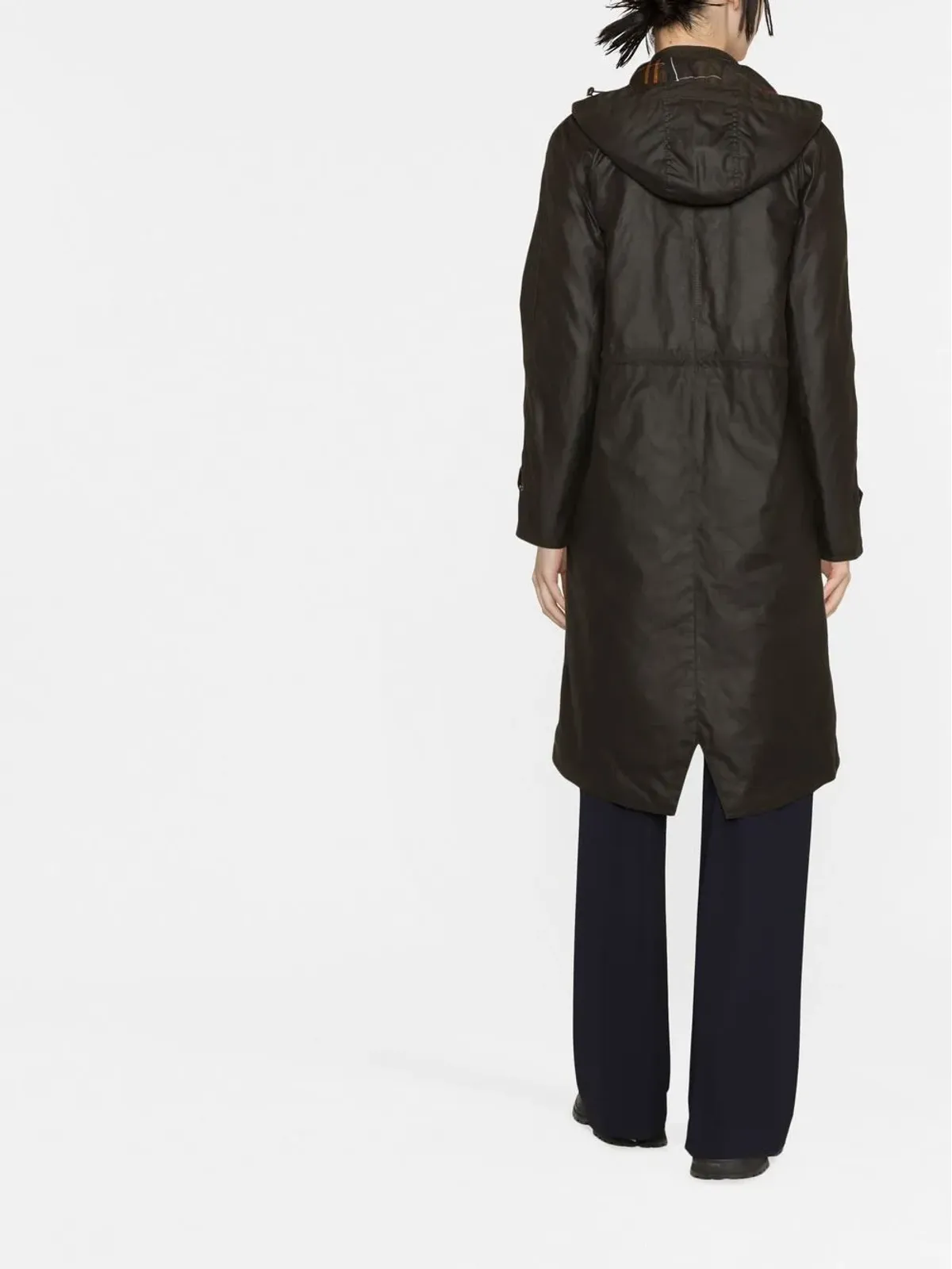 Barbour ロング Cannich ワックスコート - 画像4