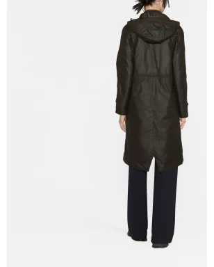 Barbour ロング Cannich ワックスコート - サムネイル4