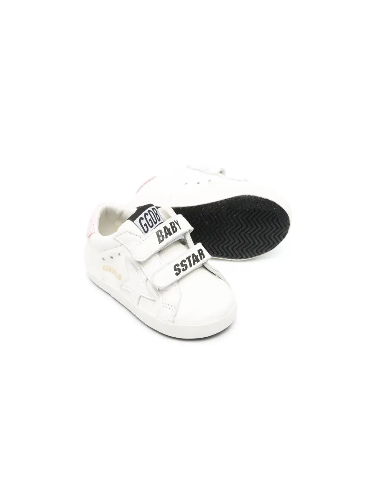 Golden Goose Kids Baby School leather sneakers - White - 画像2