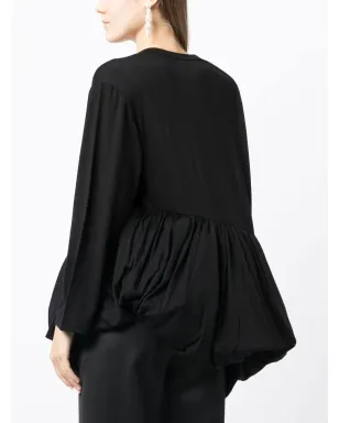 Comme Des Garçons Comme Des Garçons ギャザー入りヘムディテール ブラウス - サムネイル4