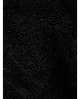 Carine Gilson チュールイリュージョン ローブ - ブラック - サムネイル3