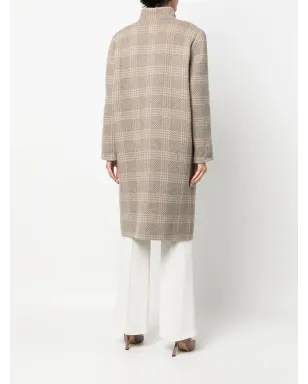 A.N.G.E.L.O. Vintage Cult 1960s checkered knee-length coat - Neutrals - サムネイル4