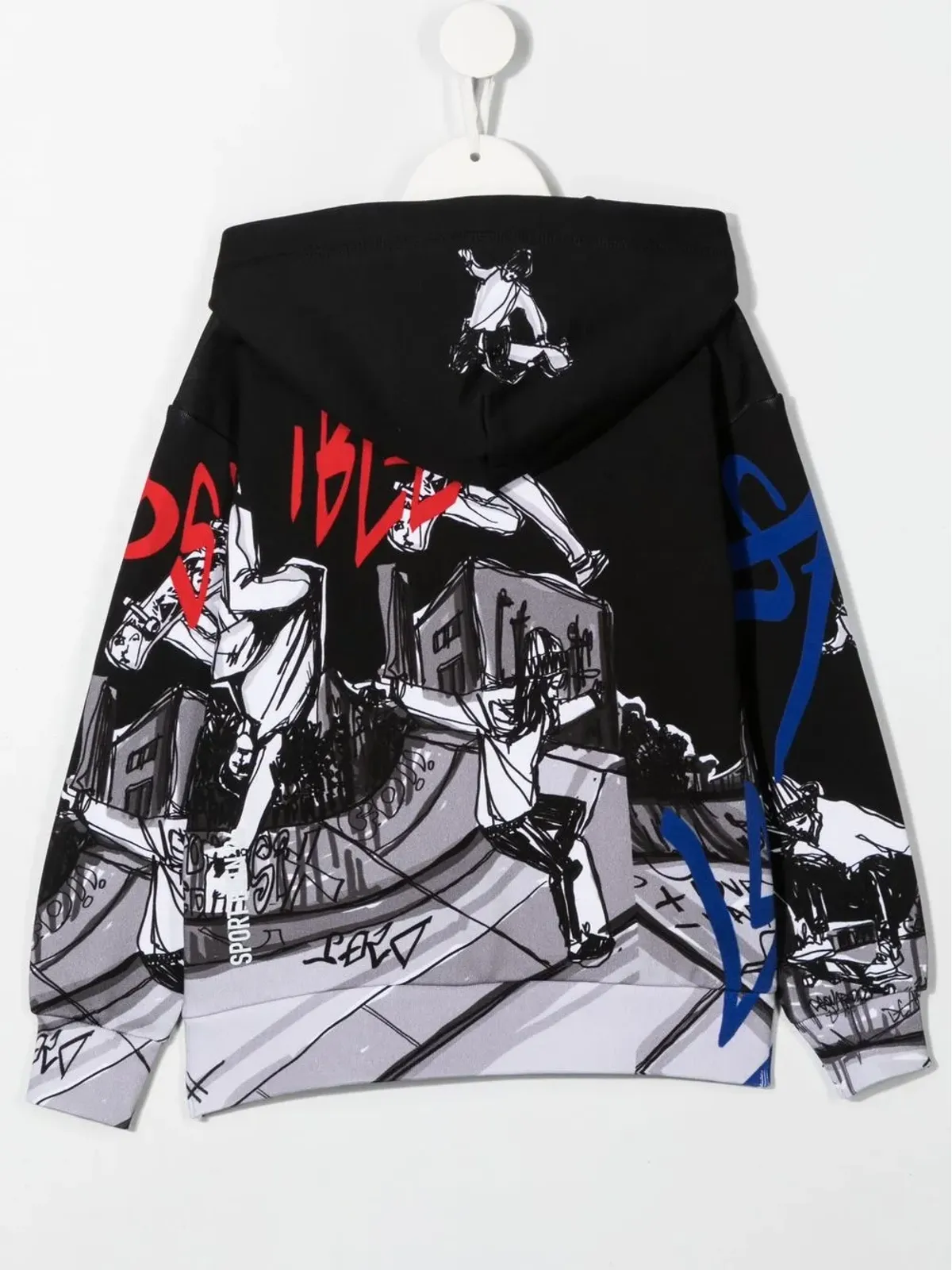 DSQUARED2 KIDS グラフィックプリント長袖フード付きパーカー - 画像2