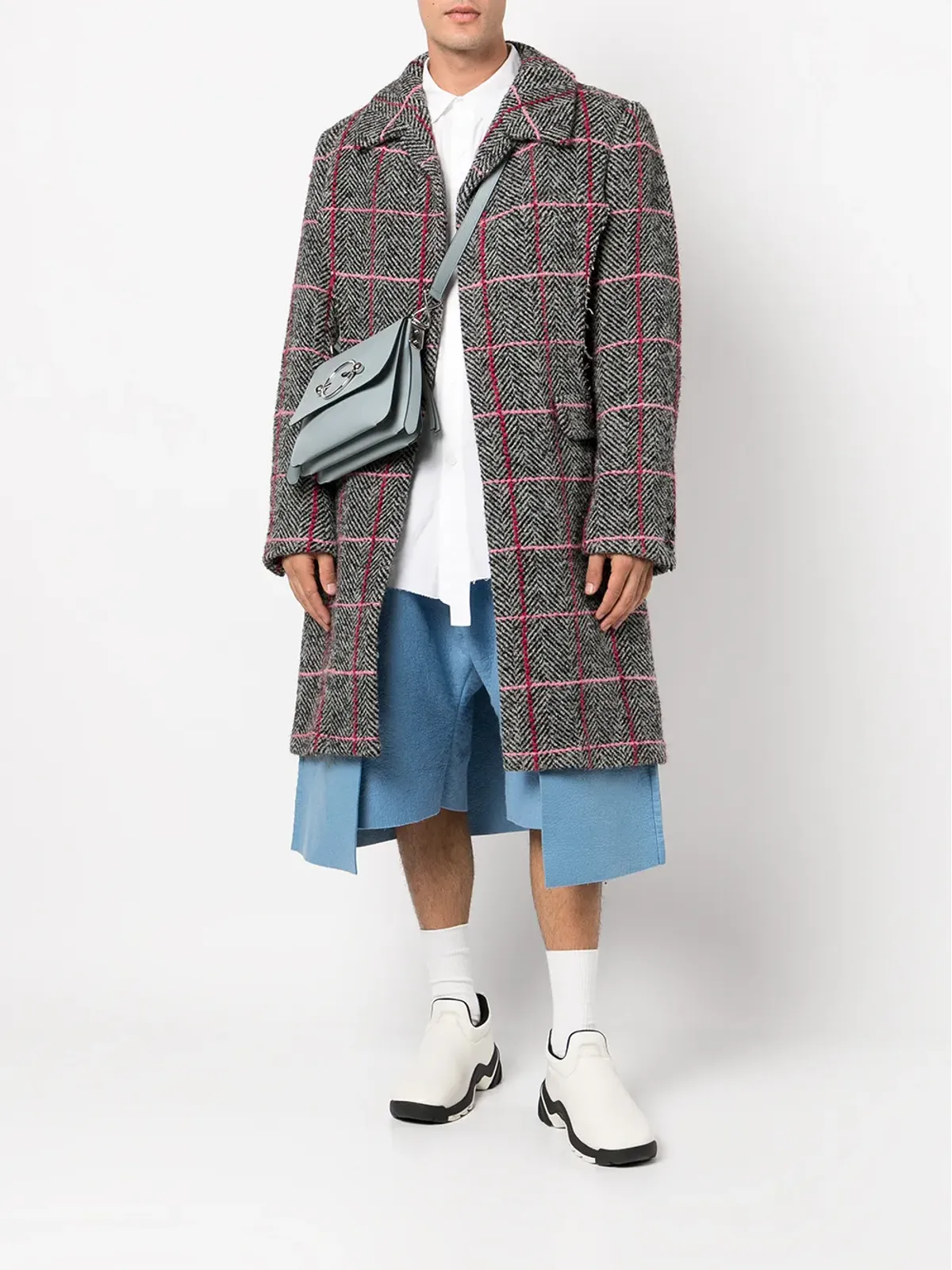 Comme des Garçons Homme Plus カラーブロック・パネルド・ブレザー（グレー） - 画像2