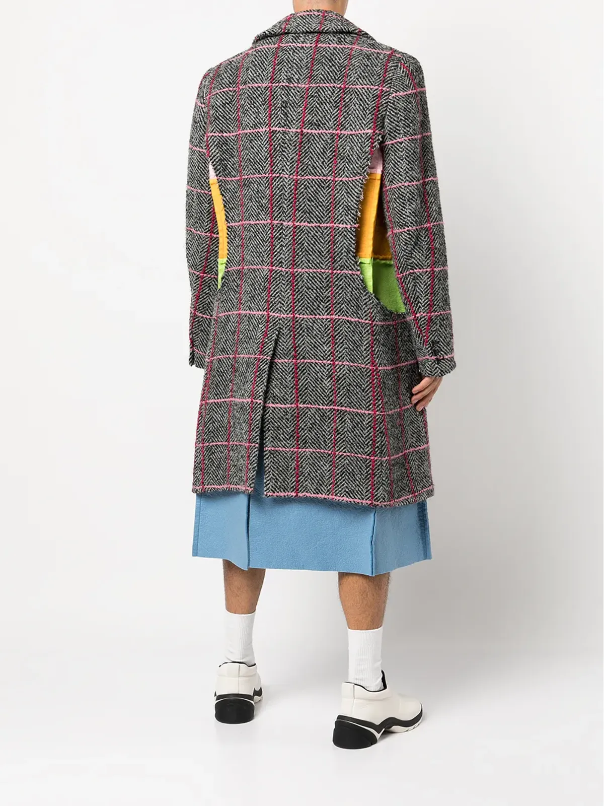 Comme des Garçons Homme Plus カラーブロック・パネルド・ブレザー（グレー） - 画像4