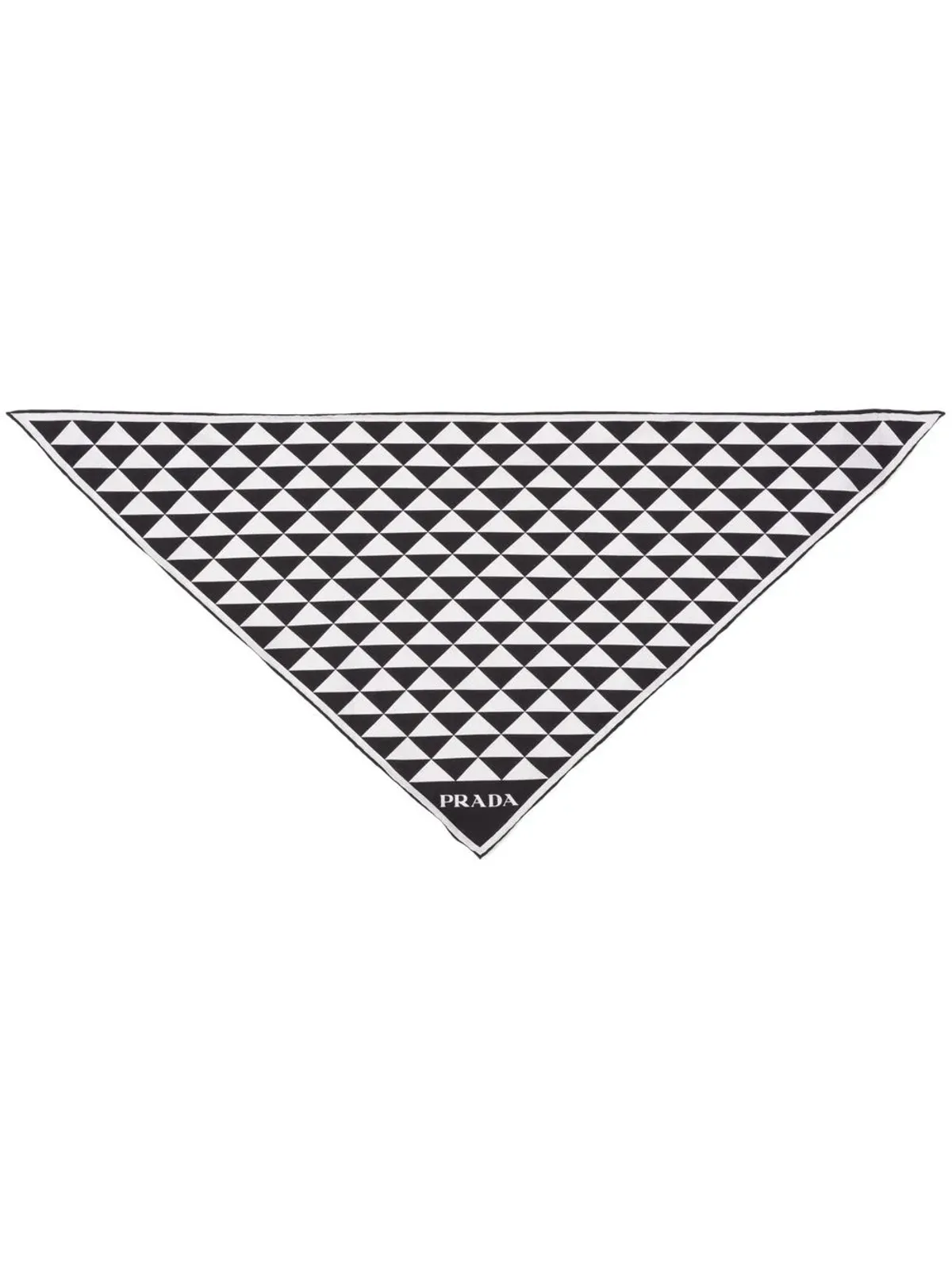 Prada 幾何学柄シルクスカーフ - 画像1