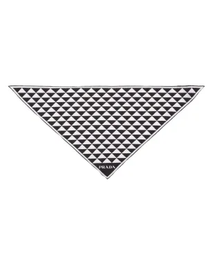 Prada 幾何学柄シルクスカーフ - サムネイル1