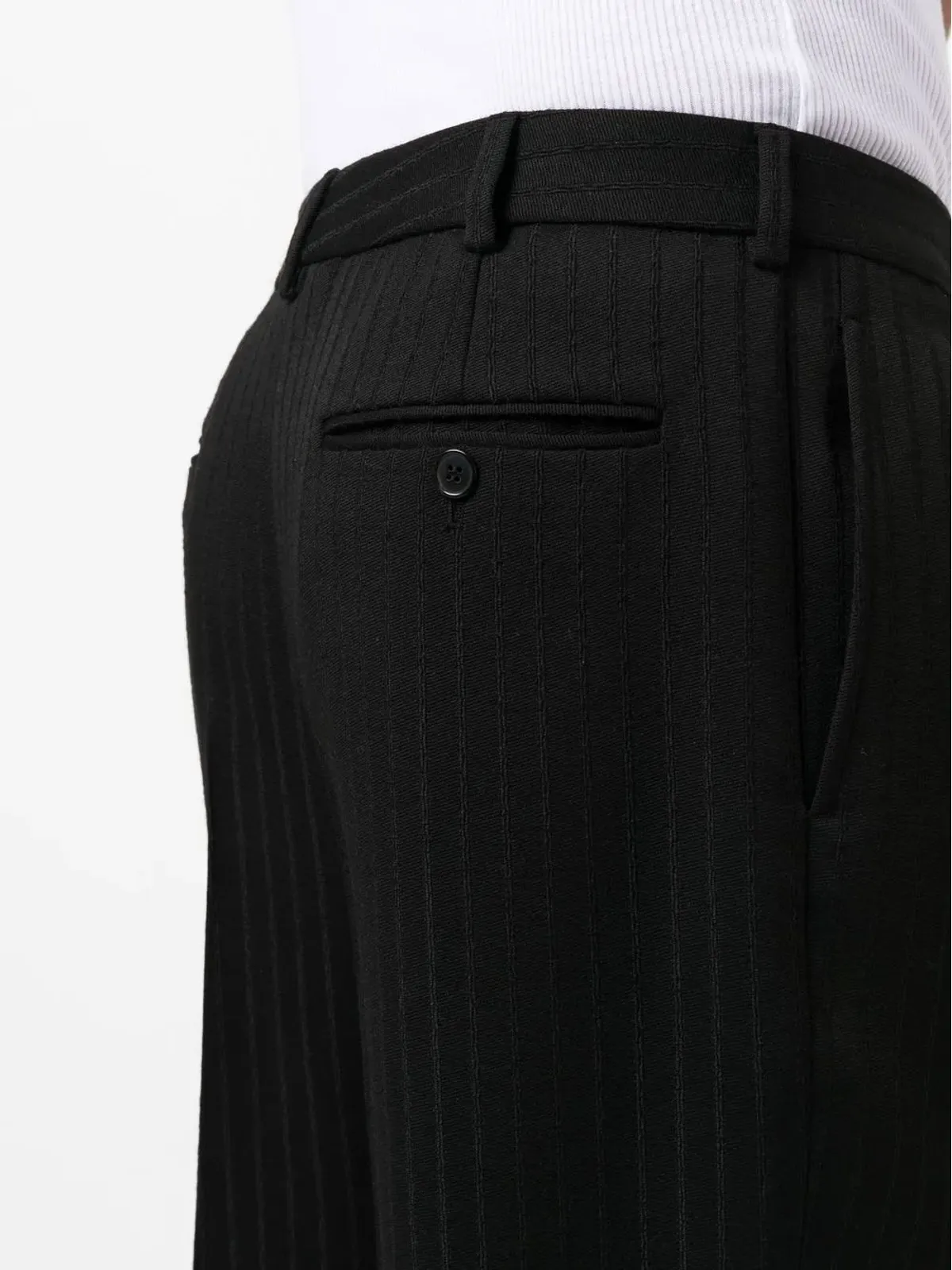 Saint Laurent ピンストライプ ストレートレッグパンツ - 画像5