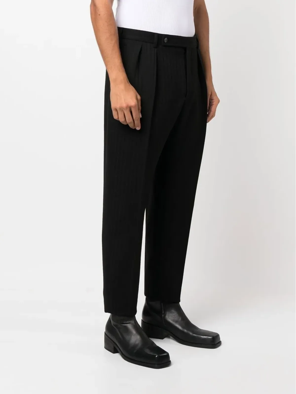 Saint Laurent ピンストライプ ストレートレッグパンツ - 画像3
