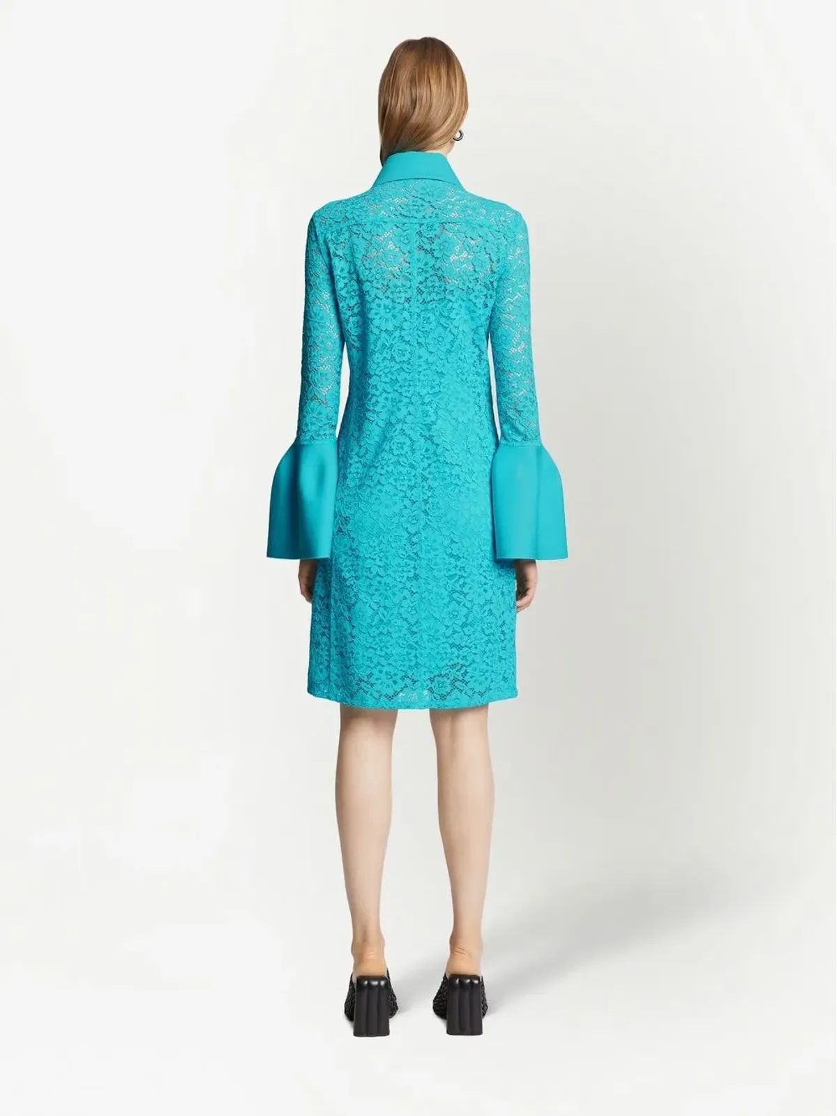 Proenza Schouler 花柄レースのシャツドレス - 画像4