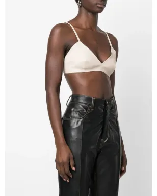 The Mannei Sierra leather cropped tank top - サムネイル3