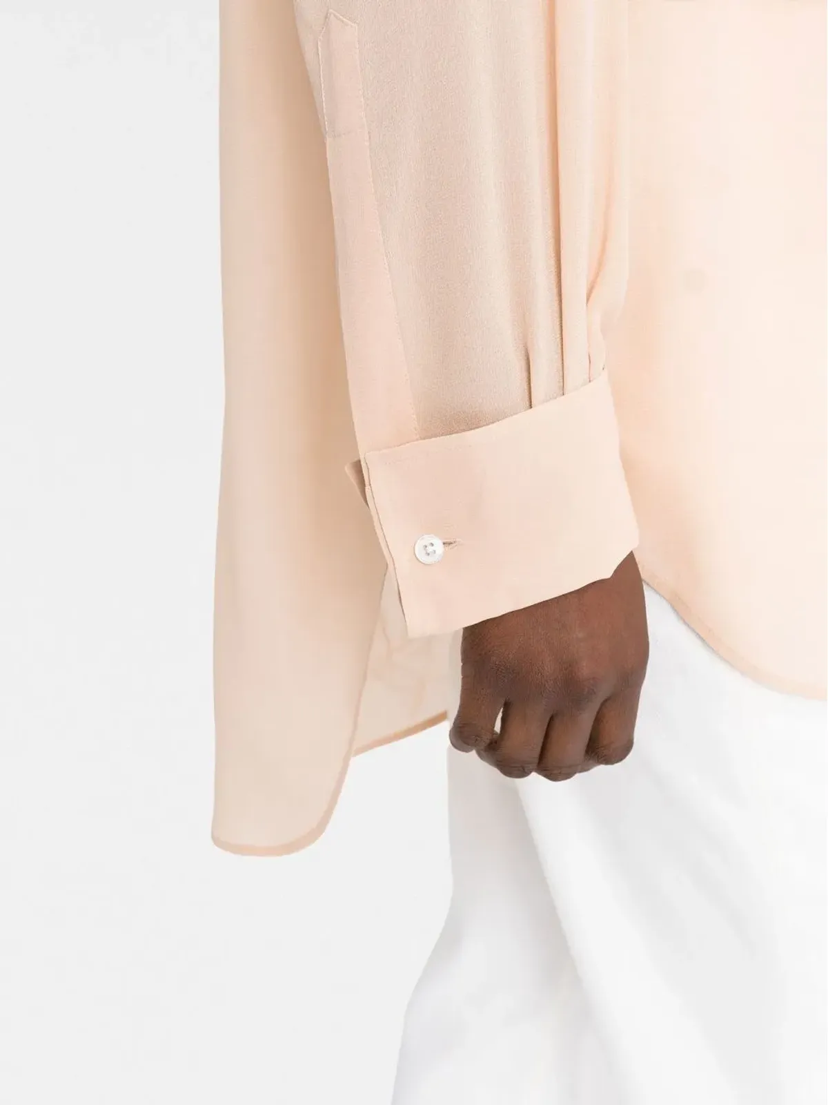 Maison Margiela フォーステッチ シルクシャツ - 画像3