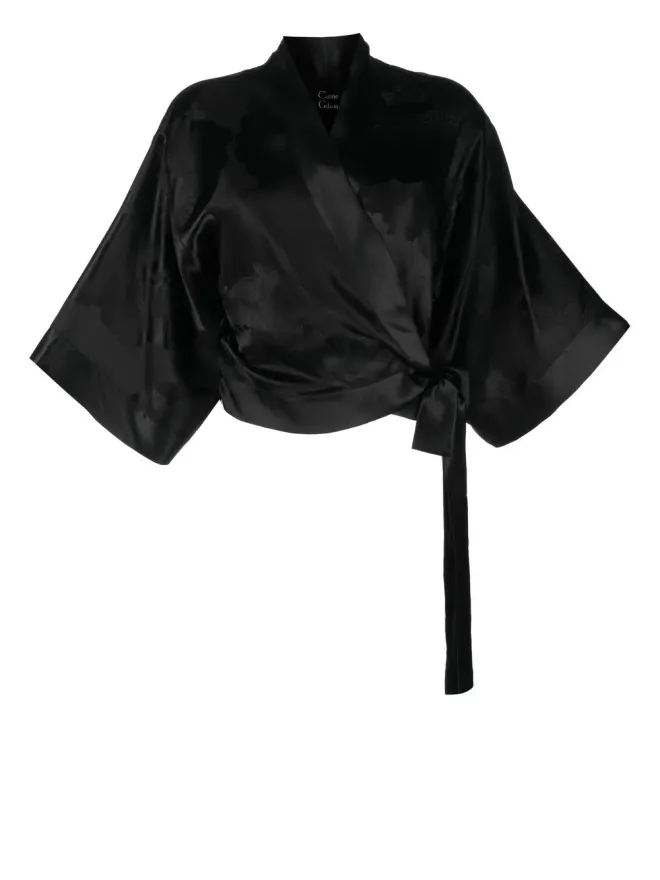 Carine Gilson Carine Gilson シルクジャカード柄ブラウスの商品画像