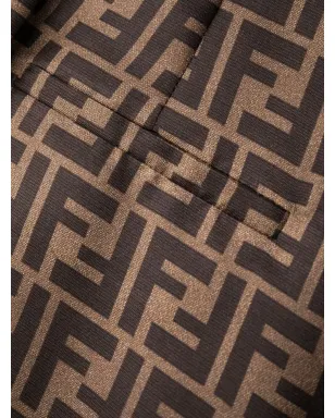 FENDI FFモチーフ シルク パラッツォパンツ - サムネイル5