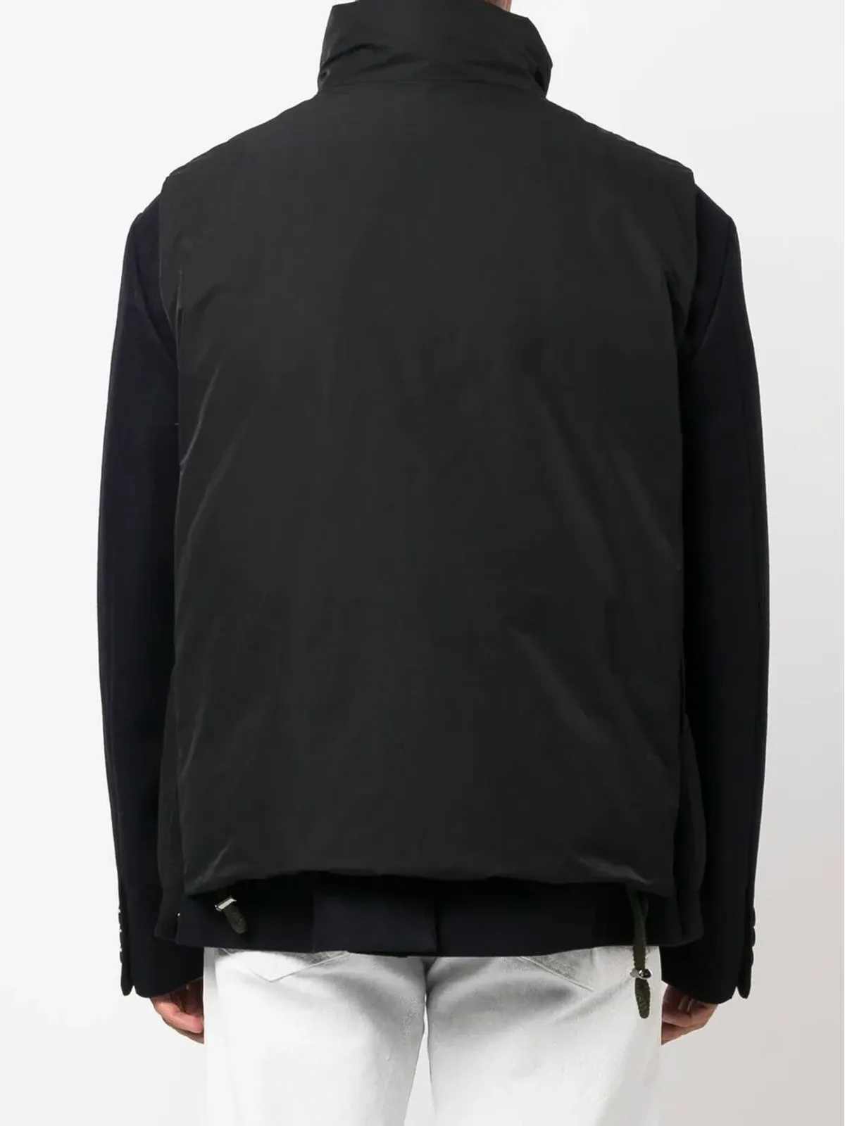 sacai ダブルレイヤー ジレ ウール ジャケット - 画像4
