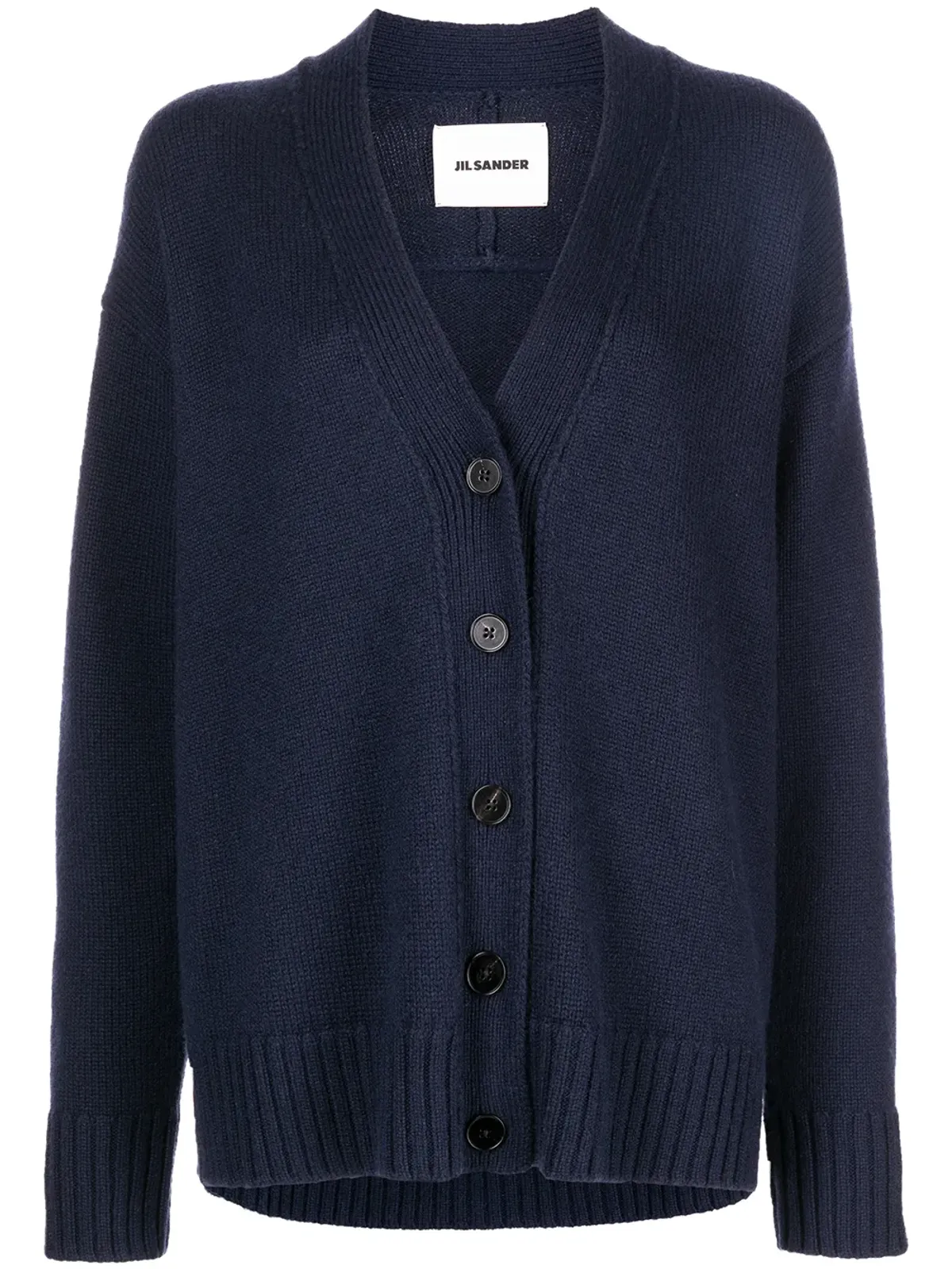 Jil Sander Vネックニットカーディガン - 画像1