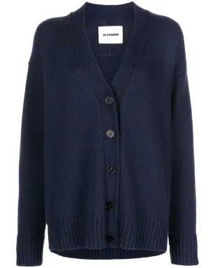 Jil Sander Vネックニットカーディガン - サムネイル1