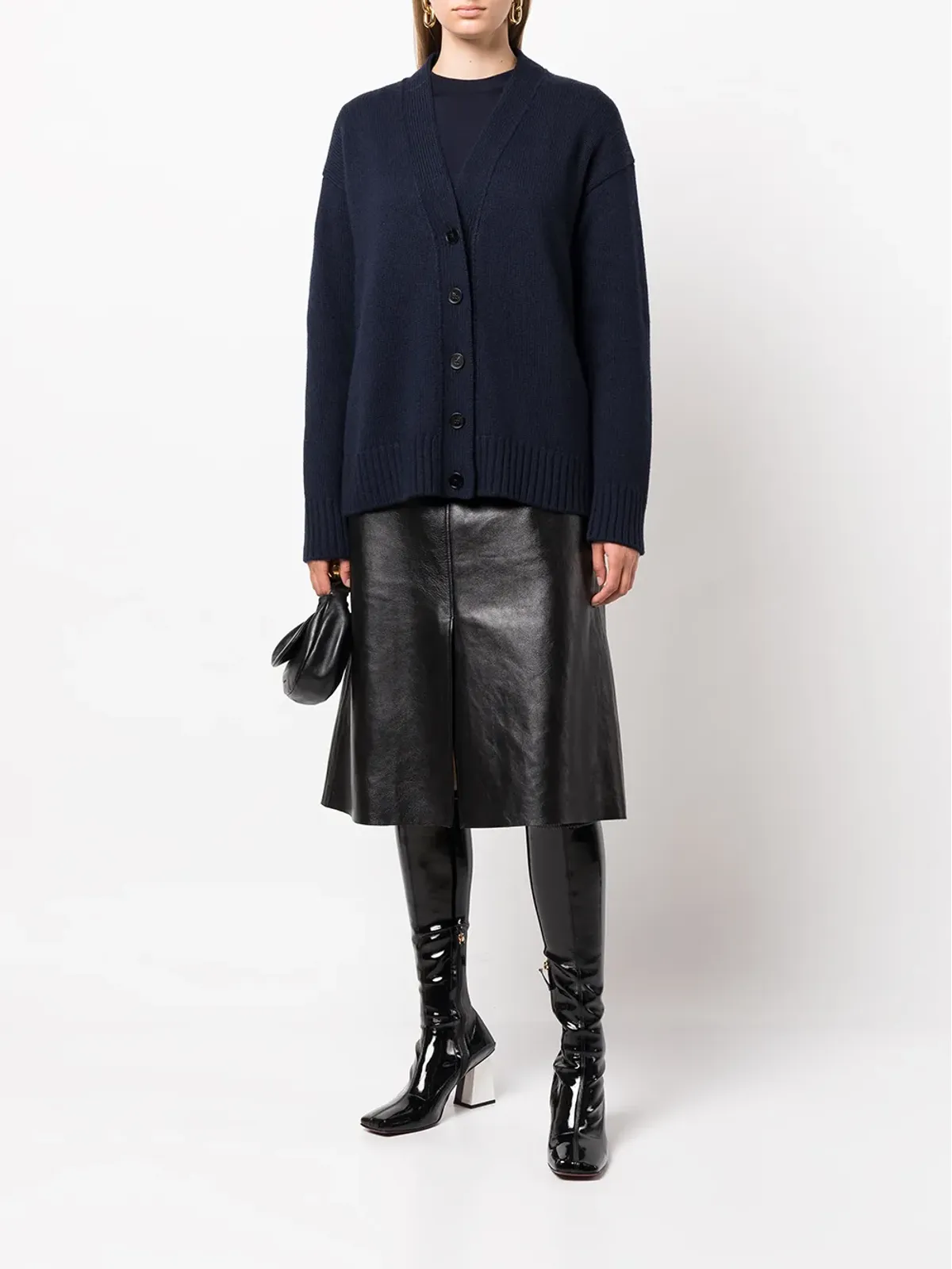 Jil Sander Vネックニットカーディガン - 画像2