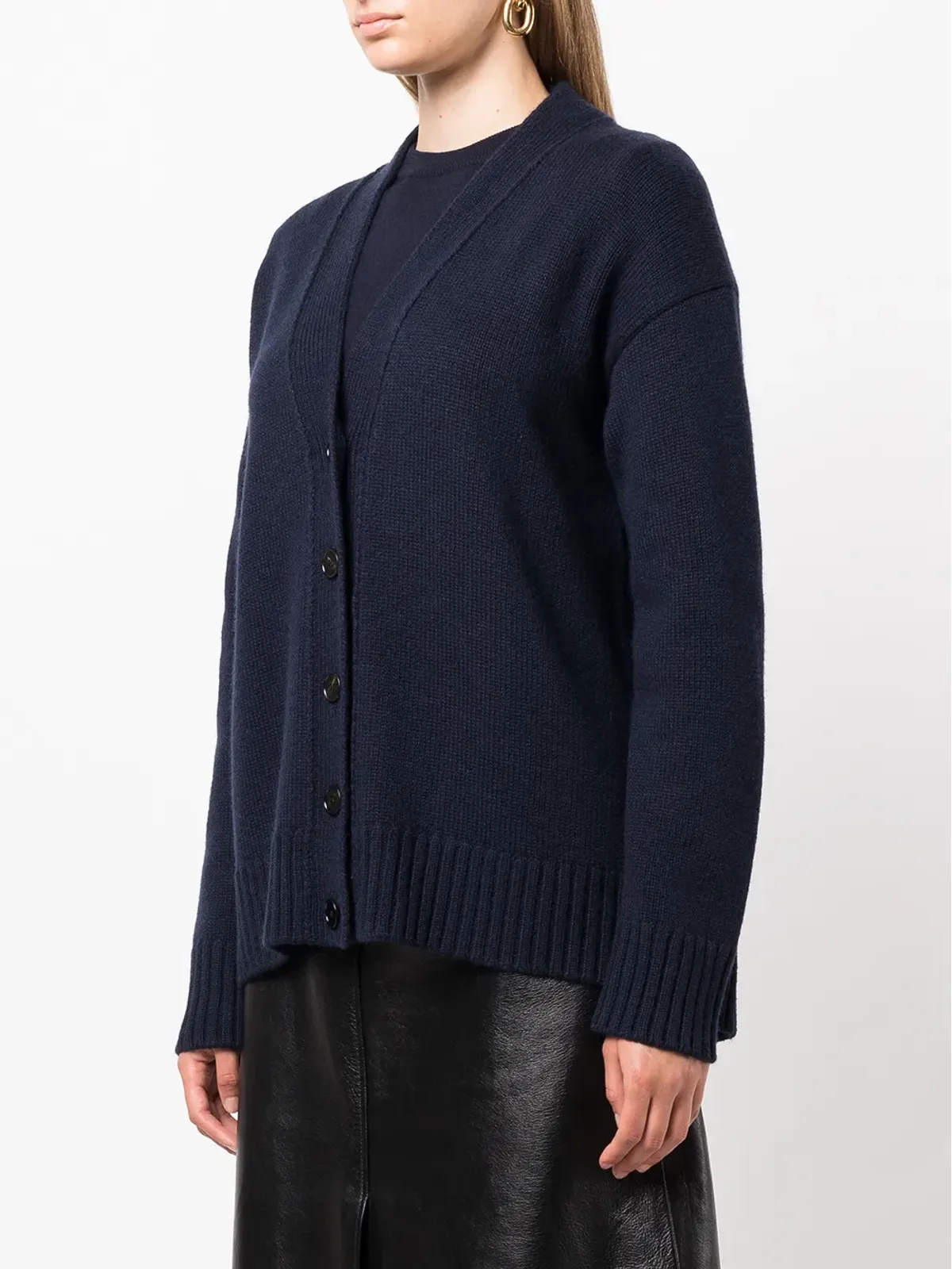 Jil Sander Vネックニットカーディガン - 画像3