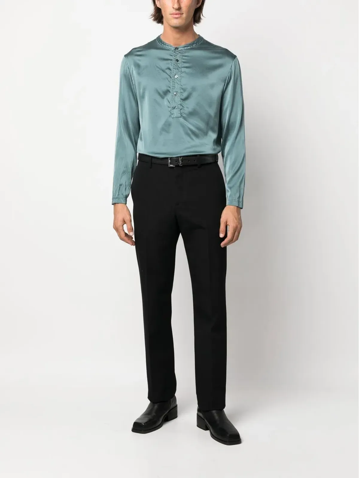 TOM FORD 半ボタン シルクシャツ - 画像2