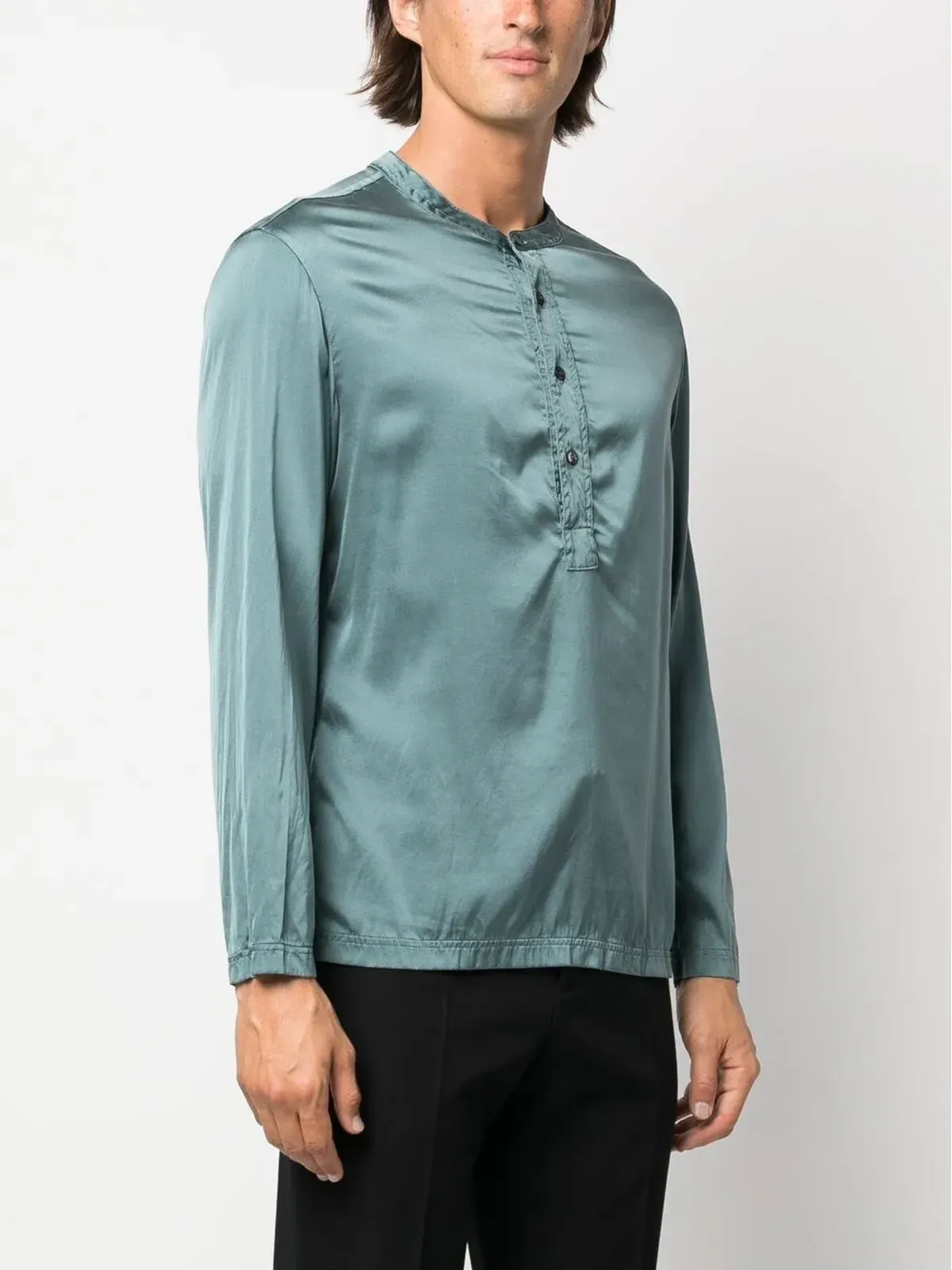 TOM FORD 半ボタン シルクシャツ - 画像3