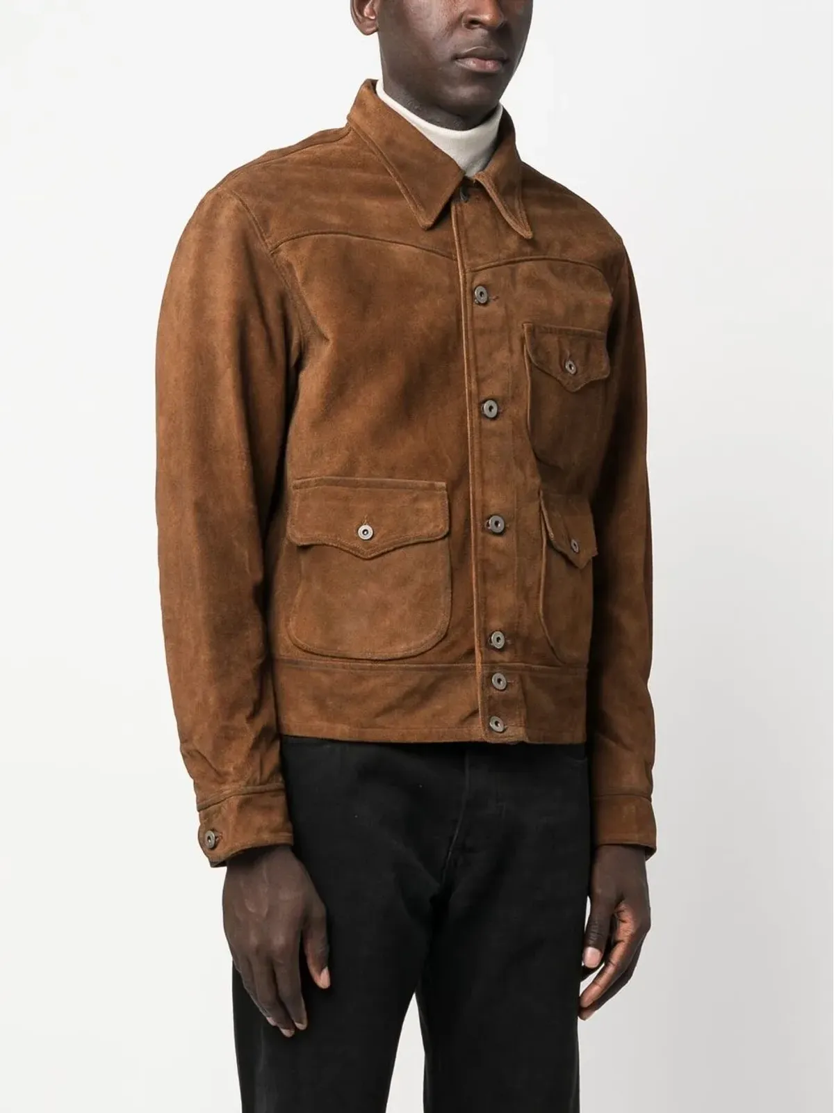 Ralph Lauren RRL スエードシャツジャケット - 画像3