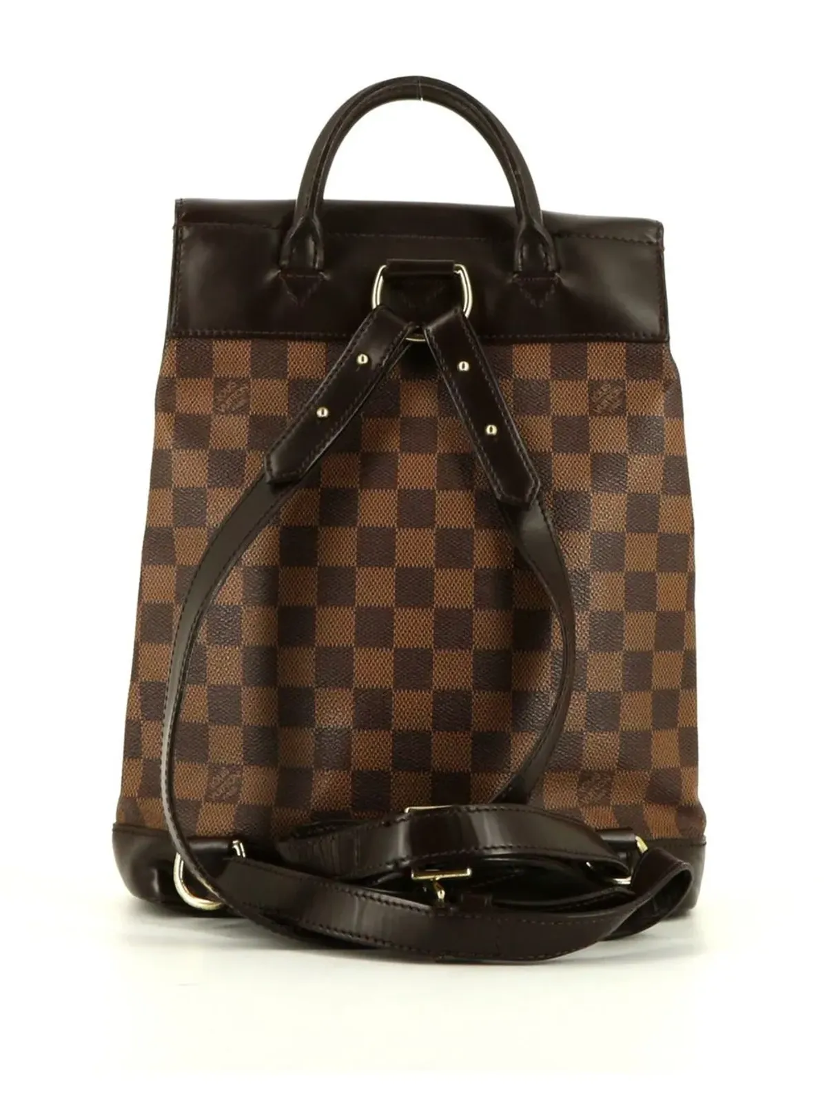 Louis Vuitton Pre-Owned Damier Ebène Sohoバックパック - ブラウン - 画像2