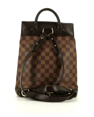 Louis Vuitton Pre-Owned Damier Ebène Sohoバックパック - ブラウン - サムネイル2