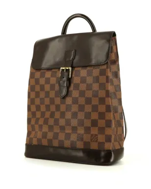 Louis Vuitton Pre-Owned Damier Ebène Sohoバックパック - ブラウン - サムネイル3