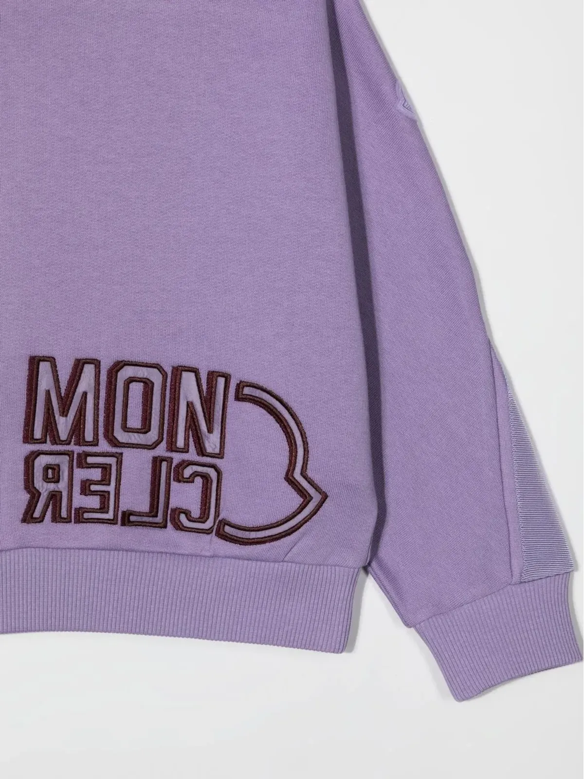Moncler Enfant ロゴプリント コットン クルーネック スウェットシャツ - 画像3