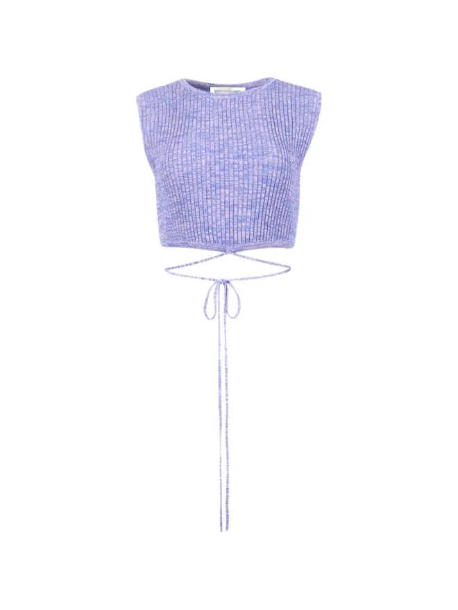 Christopher Esber Christopher Esber ノースリーブニットクロップトップの商品画像
