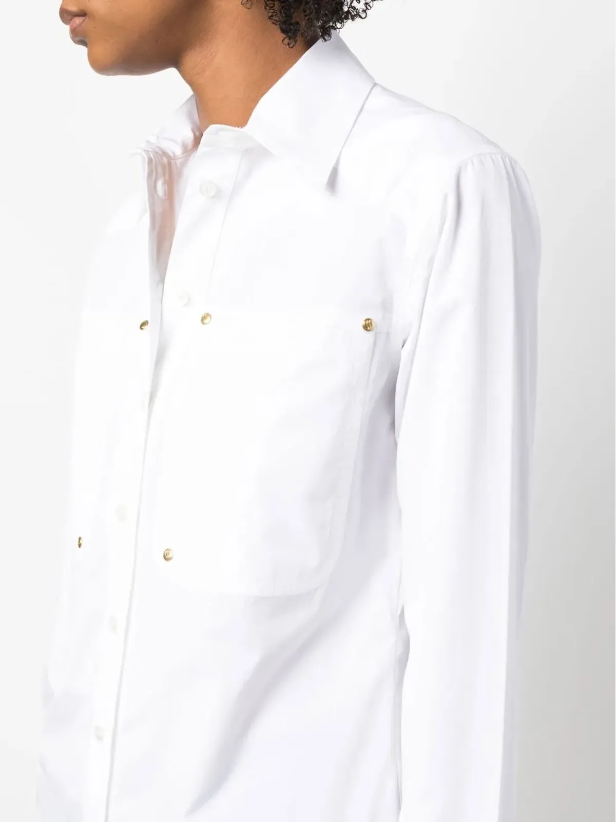 Stella McCartney patch-pocket workwear shirt - 画像5