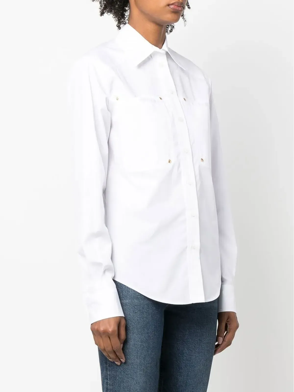 Stella McCartney patch-pocket workwear shirt - 画像3