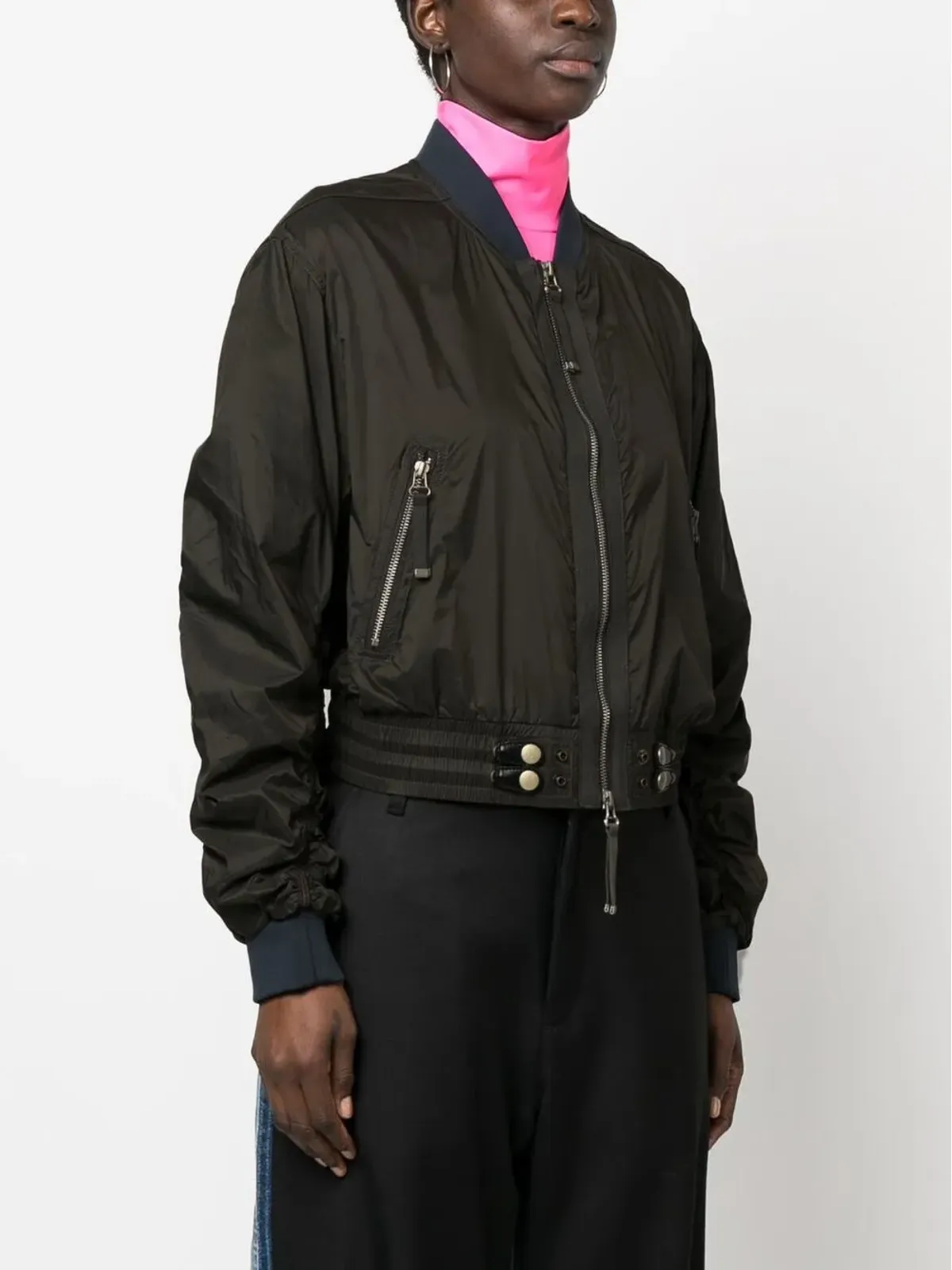 Diesel G-Noak zip-up bomber jacket - Brown - 画像3