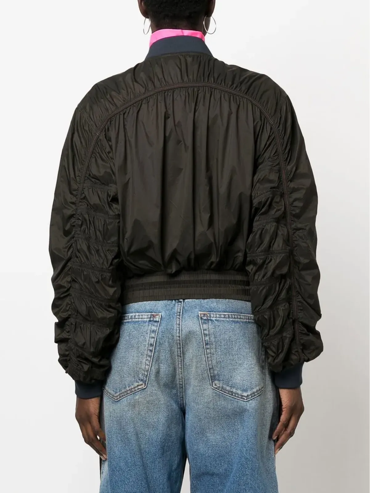 Diesel G-Noak zip-up bomber jacket - Brown - 画像4