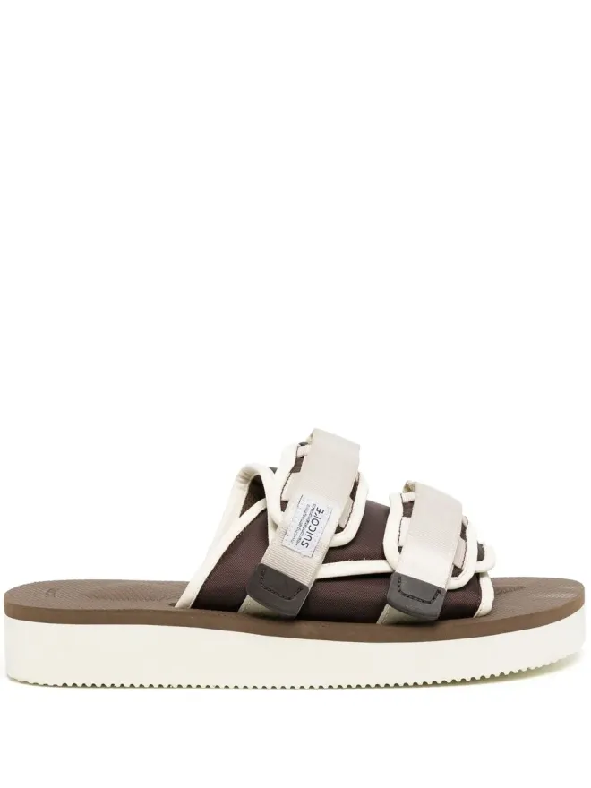 Suicoke Suicoke MOTO-PO touch-strap sandals - Brownの商品画像